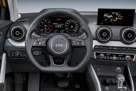 Gewohnt hochwertig: Der Innenraum des neuen Auto Q2