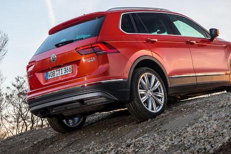 Im Offroad-Modus bewältigt der Tiguan fast jeden Parcour