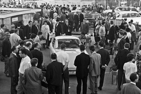 IAA 1963 in Frankfurt: Vorstellung des Porsche 901, später umbenannt in 911