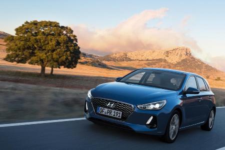 Die Front des Hyundai i30 erinnert ein wenig an Audi