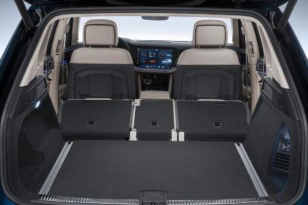 Innen- und Kofferraum des neuen Touareg sind gewohnt geräumig