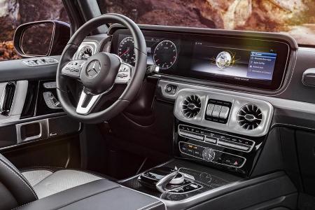 Das Interieur der G-Klasse wurde völlig neu gestaltet
