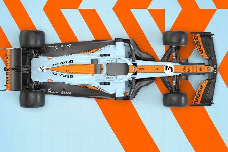 McLaren MCL35M - Gulf-Design - F1 - Formel 1 - GP Monaco 2021