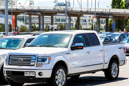 Platz 2: Ford F-Serie - Die Amerikaner haben eine Vorliebe für große Pickup Trucks. Branchenführer in diesem Segment ist sei...