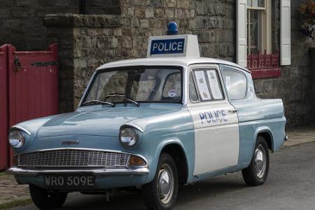 Mehr Stil hat dieser Streifenwagen, der ebenfalls in England eingesetzt wurde, aus dem letzten Jahrhundert allemal.