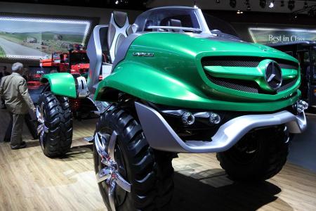 Nur eine Studie war dieser Unimog. Doch Daimler glaubt an seinen Dauerbrenner und entwickelt ihn immer weiter.