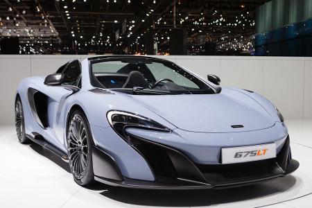 Der McLaren 675LT ist ein auf 500 Stück limitierter Sportwagen. Der V8-Motor mit seinen 675 PS beschleunigt den Flitzer in n...