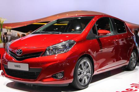 Platz 1: Der Toyota Yaris ist seit Jahren eines der beliebtesten Autos in Deutschland. Als Kleinwagen ist das Fahrzeug optim...