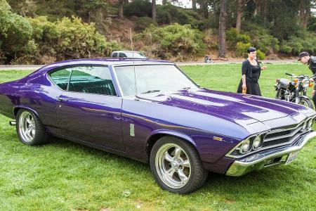 Der Chevrolet Chevelle 300 Deluxe aus dem Jahre 1969 ist ein Modell, welches in mehreren Varianten auf den Markt kam. Im Bil...