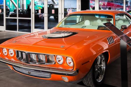 Der Plymouth Barracuda aus dem Jahre 1971 ist ein Highlight bei den Muscle-Cars. Es ist der einzige Jahrgang, wo das Fahrzeu...