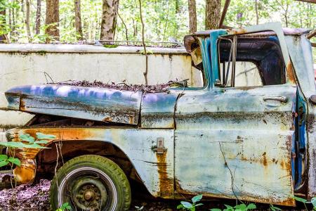 Das war mal ein Pick-up, genauer: ein Chevrolet.