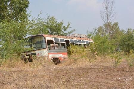 Seine letzte Fahrt hat dieser Bus schon lange hinter sich.