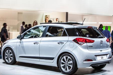 Platz drei ging 2017 an den Hyundai i20. Der Kleinwagen aus Südkorea gilt als ein Bestseller und kostete im vergangenen Jahr...