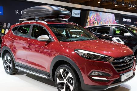 Platz 9: Hyundai Tucson. Das zweitteuerste Auto in den Top Ten ist der SUV aus Südkorea. Kunden müssen im Schnitt dafür 25.0...