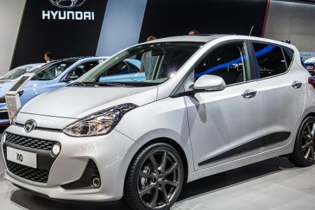 Platz 6: Hyundai i10. Mit dem Kleinstwagen steht bereits das dritte Hyundai-Fahrzeug in den Top Ten. Der i10 ist im Schnitt ...