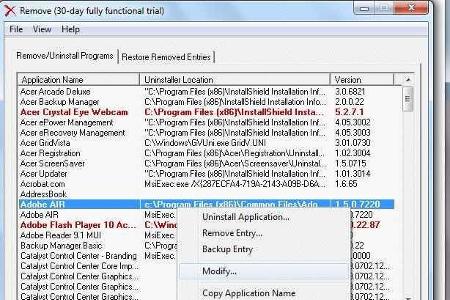 Remove stöbert bei der Deinstallation auch Programme auf, die nicht mehr in der Systemsteuerung angezeigt werden.