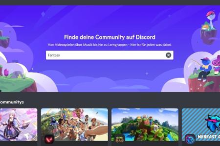 Im Suchfeld geben Sie das Thema ein, das Sie interessiert