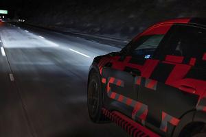 Digital Matrix Light Audi e-tron Sportback Mitfahrt 