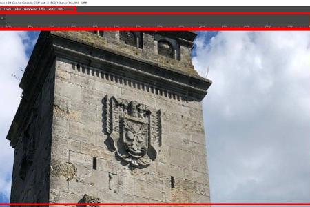 Die unterschiedlichen Bestandteile der Gimp-Fenster/Docks.