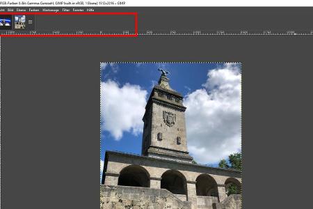 Übersicht über alle geöffneten Bilder