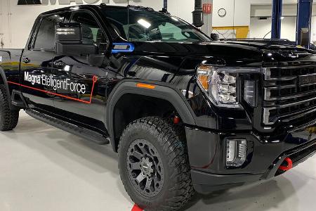 02/2022, Magna EtelligentForce Elektro-Antriebsstrang für Pick-ups