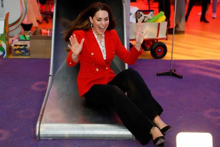 Herzogin Kate: Rutschenspaß bei ihrem Besuch in Dänemark