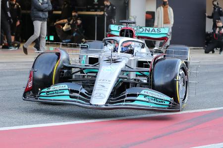 George Russell - Mercedes - Formel 1 - Test - Barcelona 2022 - 23. Februar 2022