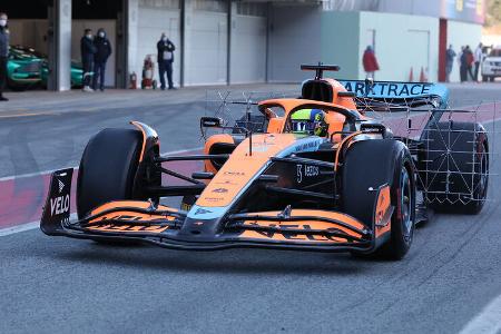 Lando Norris - McLaren - Formel 1 - Test - Barcelona 2022 - 23. Februar 2022