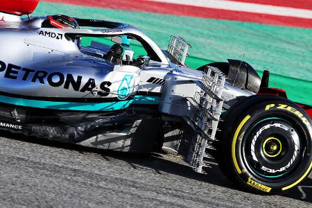 George Russell - Mercedes - Formel 1 - Test - Barcelona 2022 - 23. Februar 2022