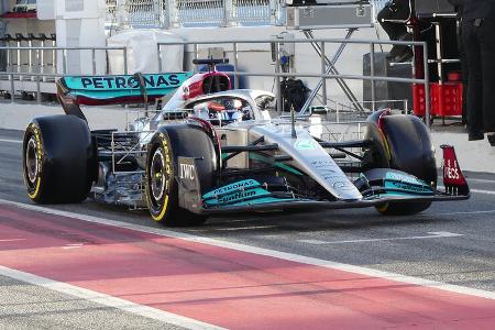George Russell - Mercedes - Formel 1 - Test - Barcelona 2022 - 23. Februar 2022