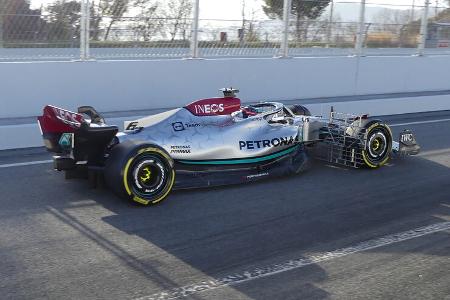 George Russell - Mercedes - Formel 1 - Test - Barcelona 2022 - 23. Februar 2022
