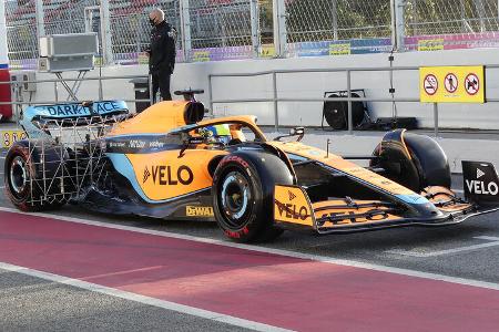 Lando Norris - McLaren - Formel 1 - Test - Barcelona 2022 - 23. Februar 2022
