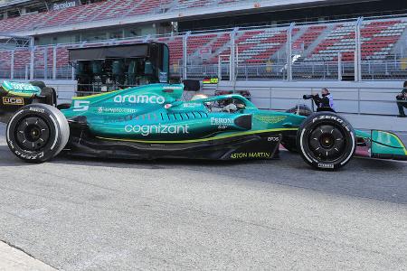 Sebastian Vettel - Aston Martin - Formel 1 - Test - Barcelona 2022 - 23. Februar 2022