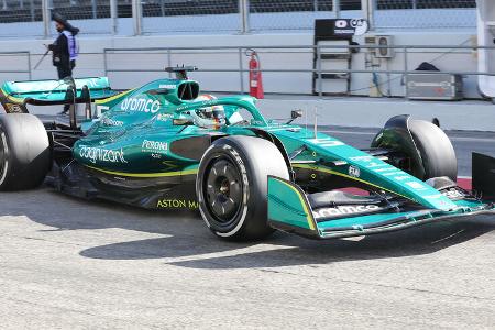 Sebastian Vettel - Aston Martin - Formel 1 - Test - Barcelona 2022 - 23. Februar 2022