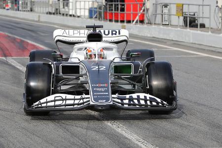 Yuki Tsunoda - Alpha Tauri - Formel 1 - Test - Barcelona 2022 - 23. Februar 2022