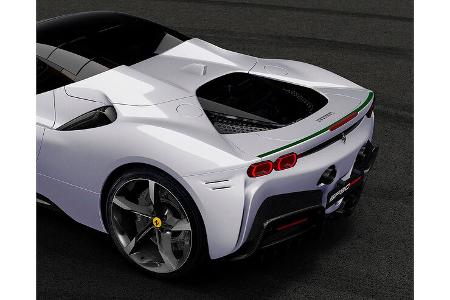 02/2022, Ferrari SF90 Spider 10th Anniversary Cavalcade Collection Bianco Courmayeur