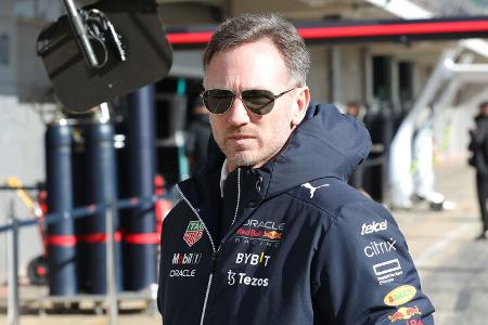 Christian Horner - Red Bull - Formel 1 - Test - Barcelona - 24. Februar 2022
