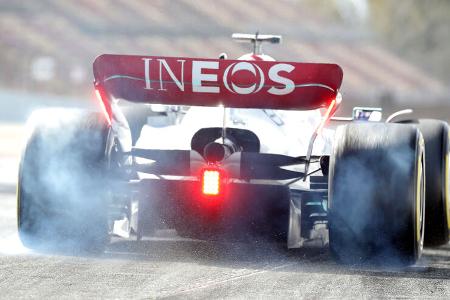 Lewis Hamilton - Mercedes - Formel 1 - Test - Barcelona - 24. Februar 2022