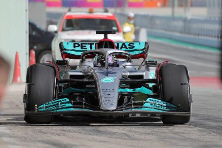 Lewis Hamilton - Mercedes - Formel 1 - Test - Barcelona - 24. Februar 2022