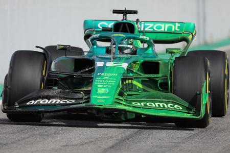 Lance Stroll - Aston Martin - Formel 1 - Test - Barcelona - 24. Februar 2022