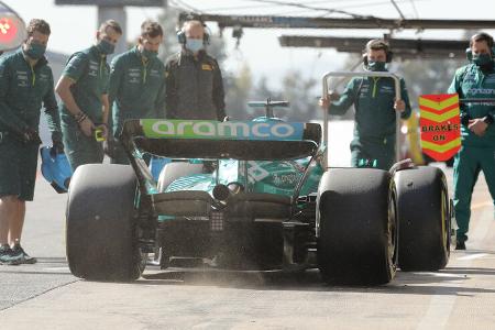 Lance Stroll - Aston Martin - Formel 1 - Test - Barcelona - 24. Februar 2022