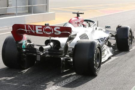 George Russell - Mercedes - Formel 1 - Test - Barcelona - 24. Februar 2022