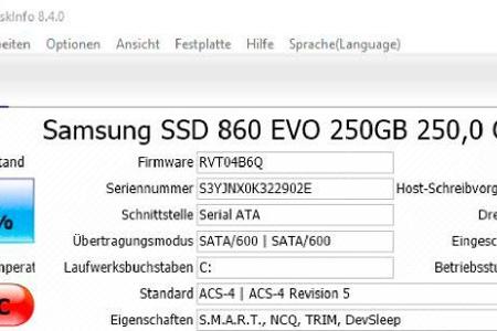 Ob sich die SSD beziehungsweise ihr Controller im Betrieb zu stark erhitzt, erfahren Sie in Crystaldiskinfo. Trifft das zu, sollten Sie für eine bessere Kühlung sorgen.