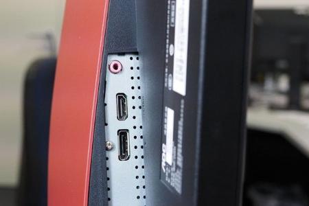 Die Displayport-Schnittstelle erlaubt Bildraten bis 165 Hertz