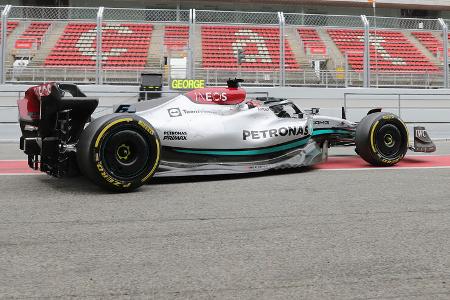 George Russell - Mercedes - Formel 1 - Test - Barcelona - 25. Februar 2022