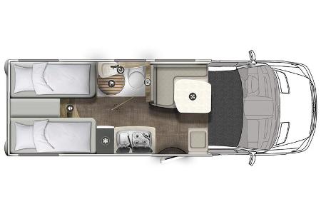 Eura Mobil Profila T 676 EB Grundriss (2022)