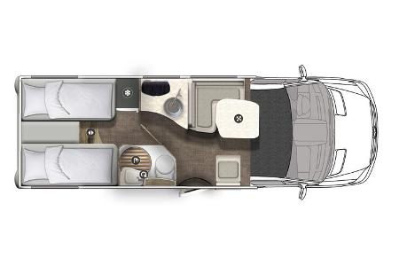 Eura Mobil Profila T 696 EB Grundriss (2022)