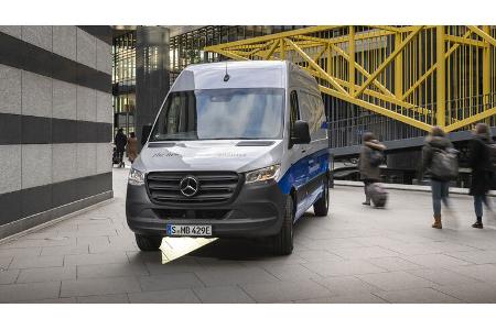 Mercedes e-Sprinter Transporter mit Elektroantrieb