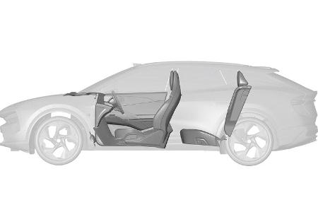 Lotus Typ 132 SUV Patentbilder Innenraum