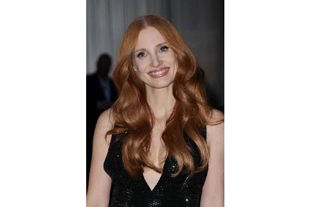 Unter den Stars auf dem roten Teppich waren auch Schauspielerin Jessica Chastain...